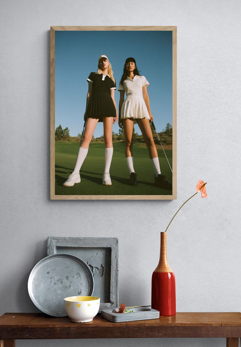 Golf Fashion Portrait Poster. — room view 3