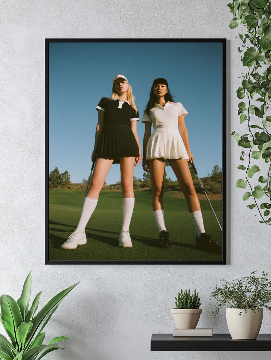 Golf Fashion Portrait Poster. — room view 4