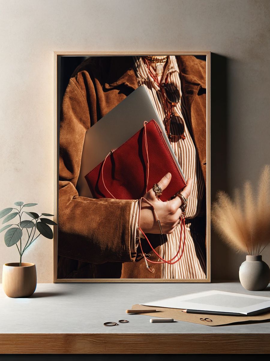 Fashion Editorial Portrait Poster. — room view 2