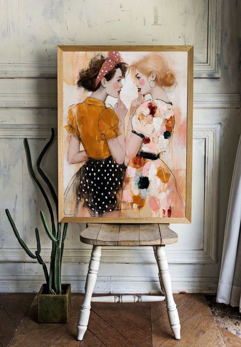 Fashion Girls Portrait Poster. — room view 1