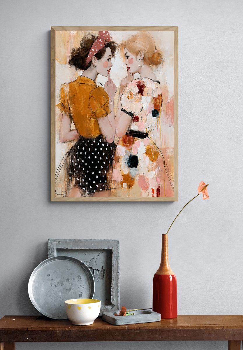 Fashion Girls Portrait Poster. — room view 3