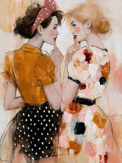 Fashion Girls Portrait Poster.