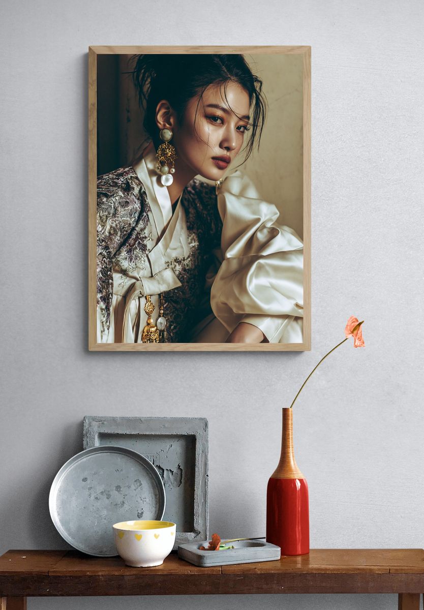 Elegant Fashion Portrait Poster. — room view 3