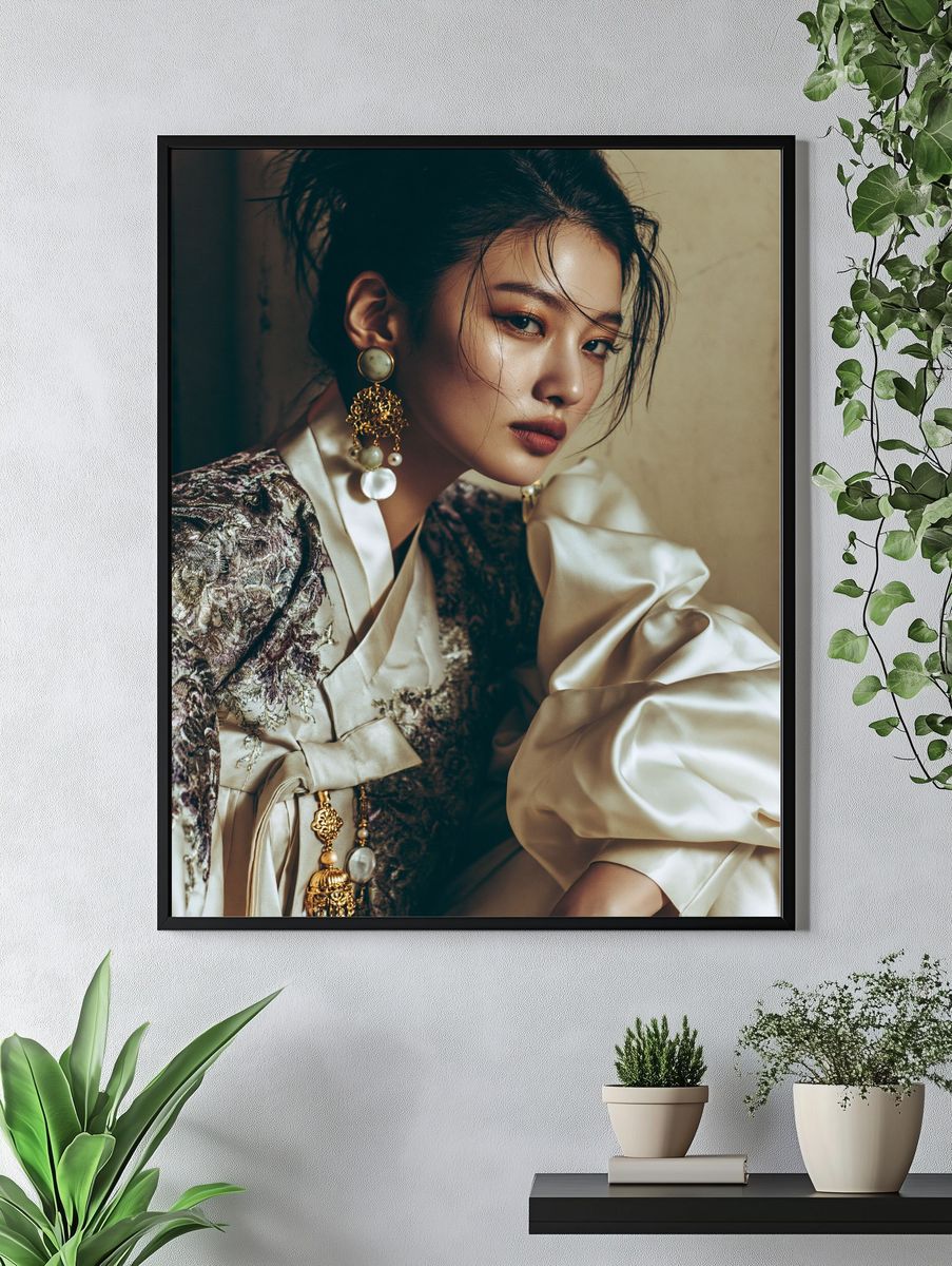 Elegant Fashion Portrait Poster. — room view 4