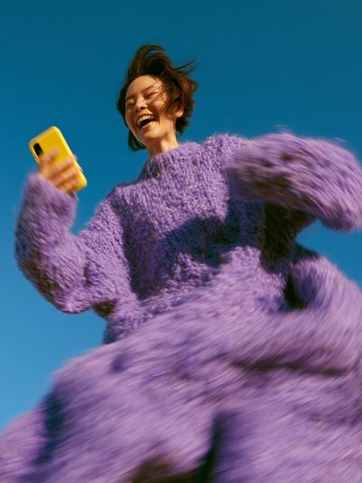 Joyful Fashion Portrait Poster. poster