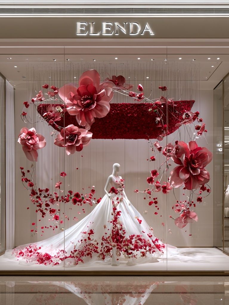 Elenda Floral Fashion Display Poster. poster detail