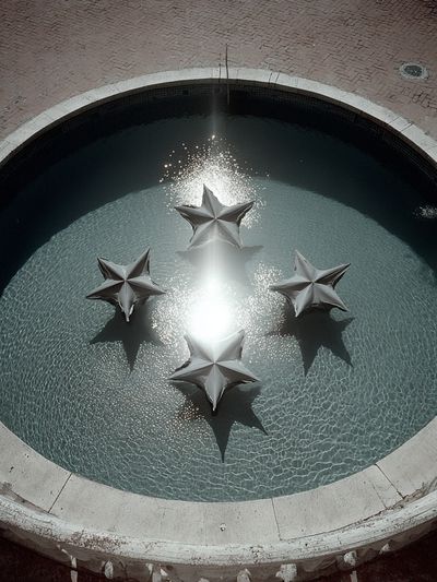 Star Fountain Surrealism Print. poster