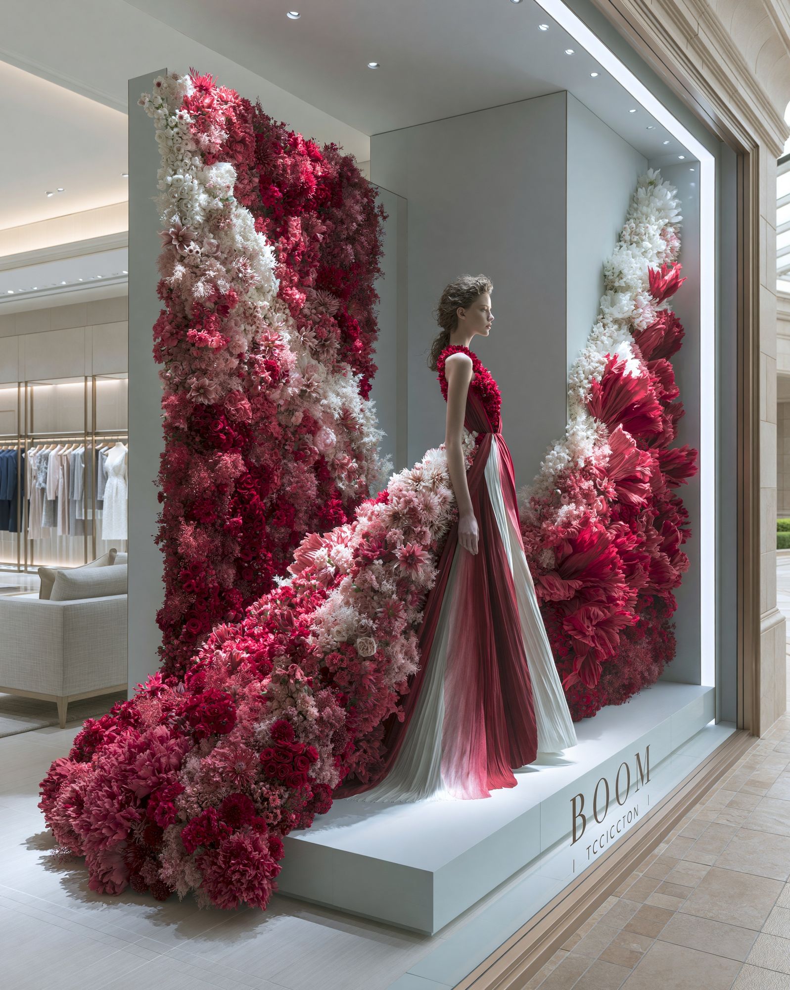 Floral Couture Fashion Poster. poster detail