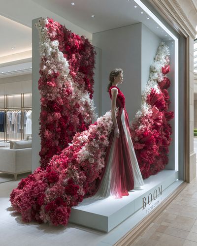 Floral Couture Fashion Poster.