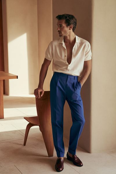 Elegant Menswear Portrait Print.