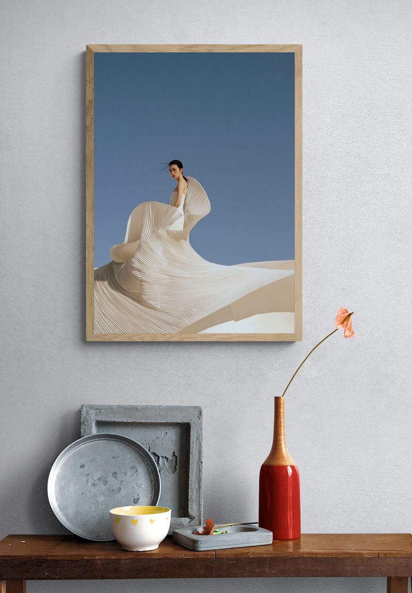 Avant-Garde Fashion Portrait Poster. — room view 3