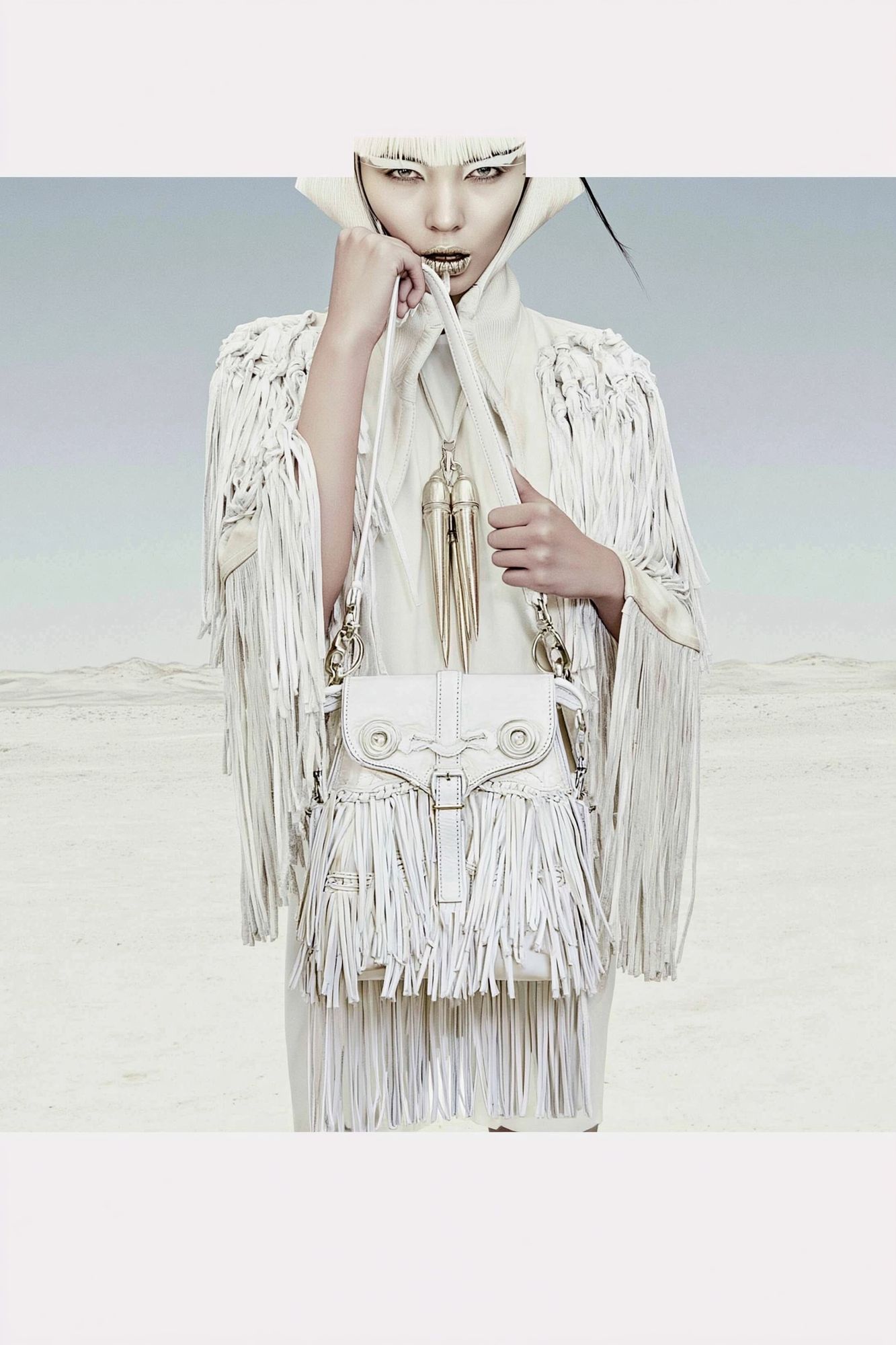 Avant-Garde Fashion Portrait Poster. poster — fashion art