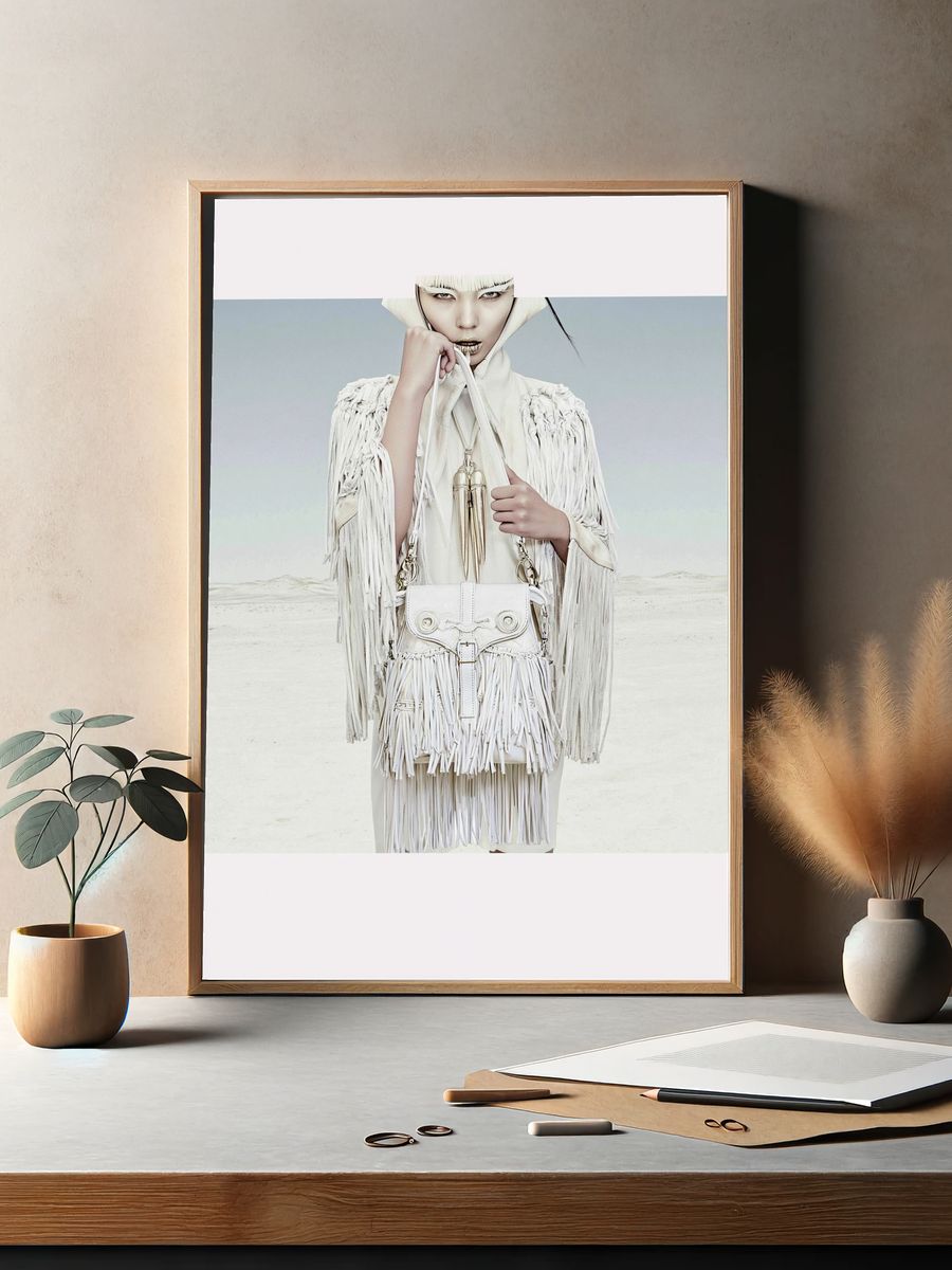 Avant-Garde Fashion Portrait Poster. — room view 2