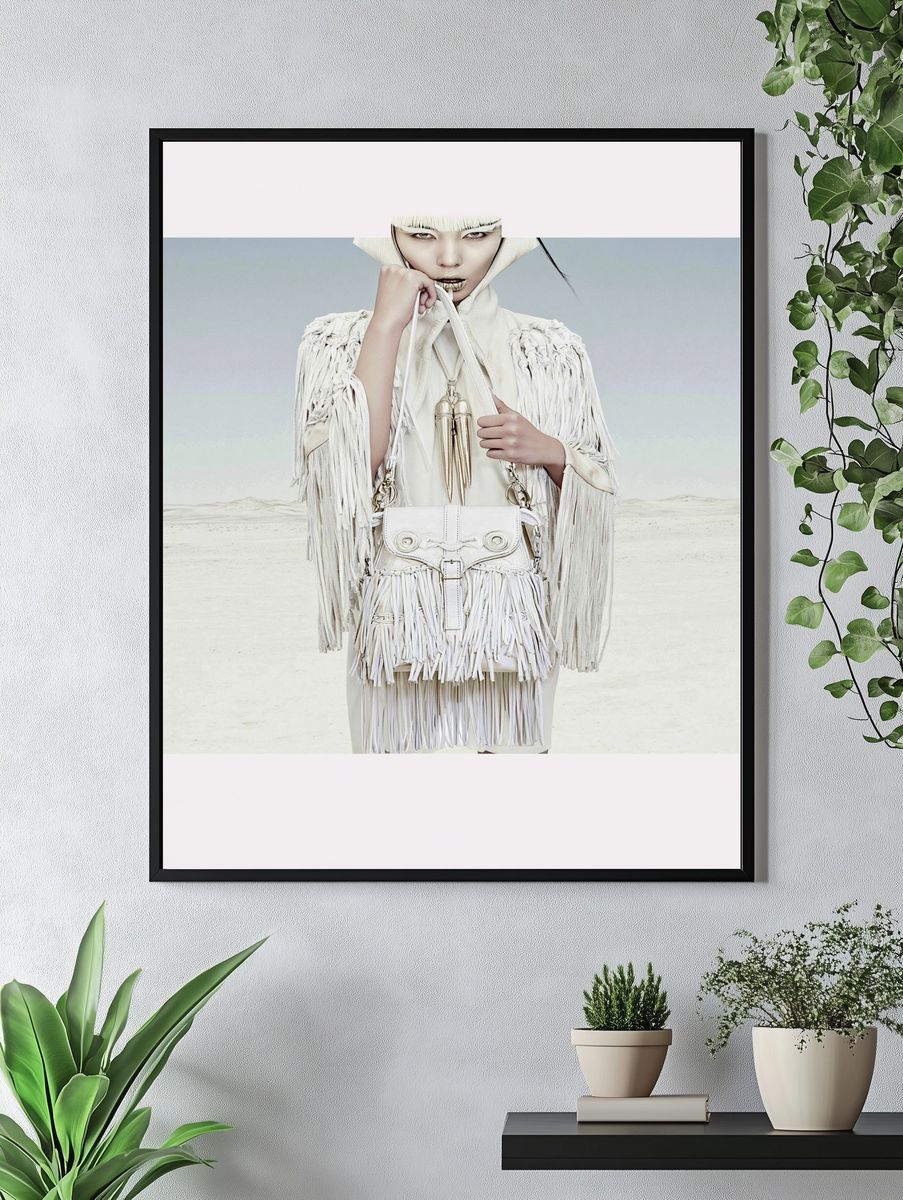 Avant-Garde Fashion Portrait Poster. — room view 4
