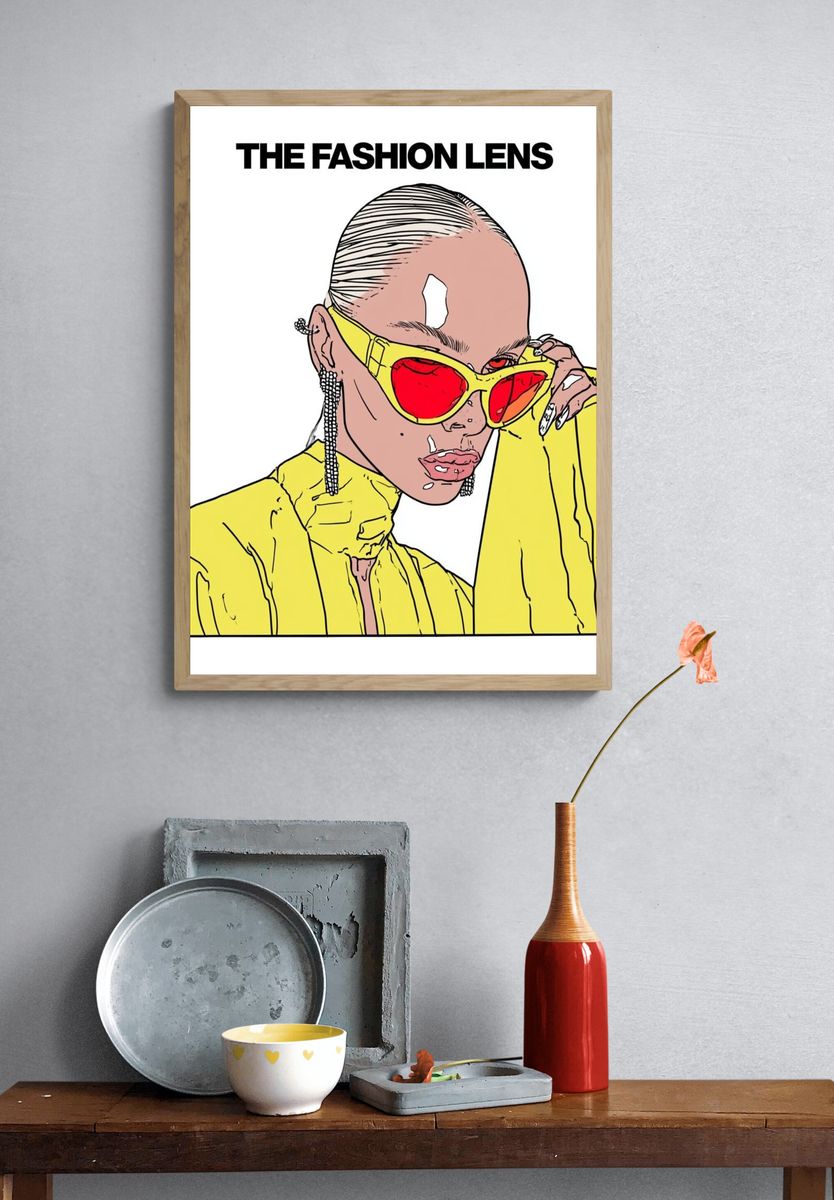 Fashion Lens Fashion Poster. — room view 3