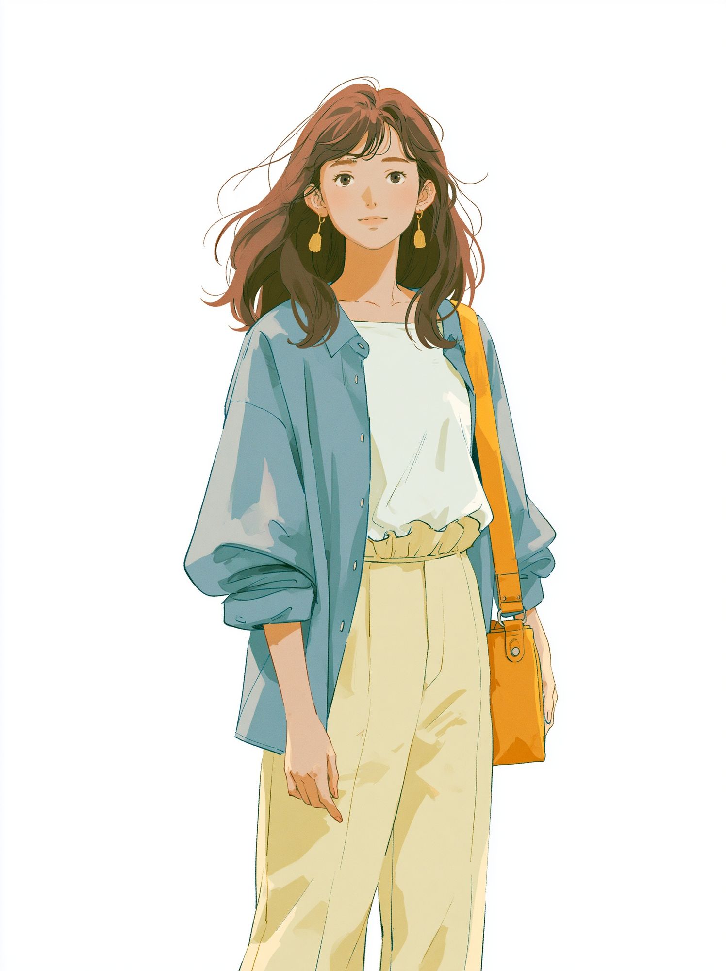Casual Woman Fashion Illustration Poster. poster — fashion art
