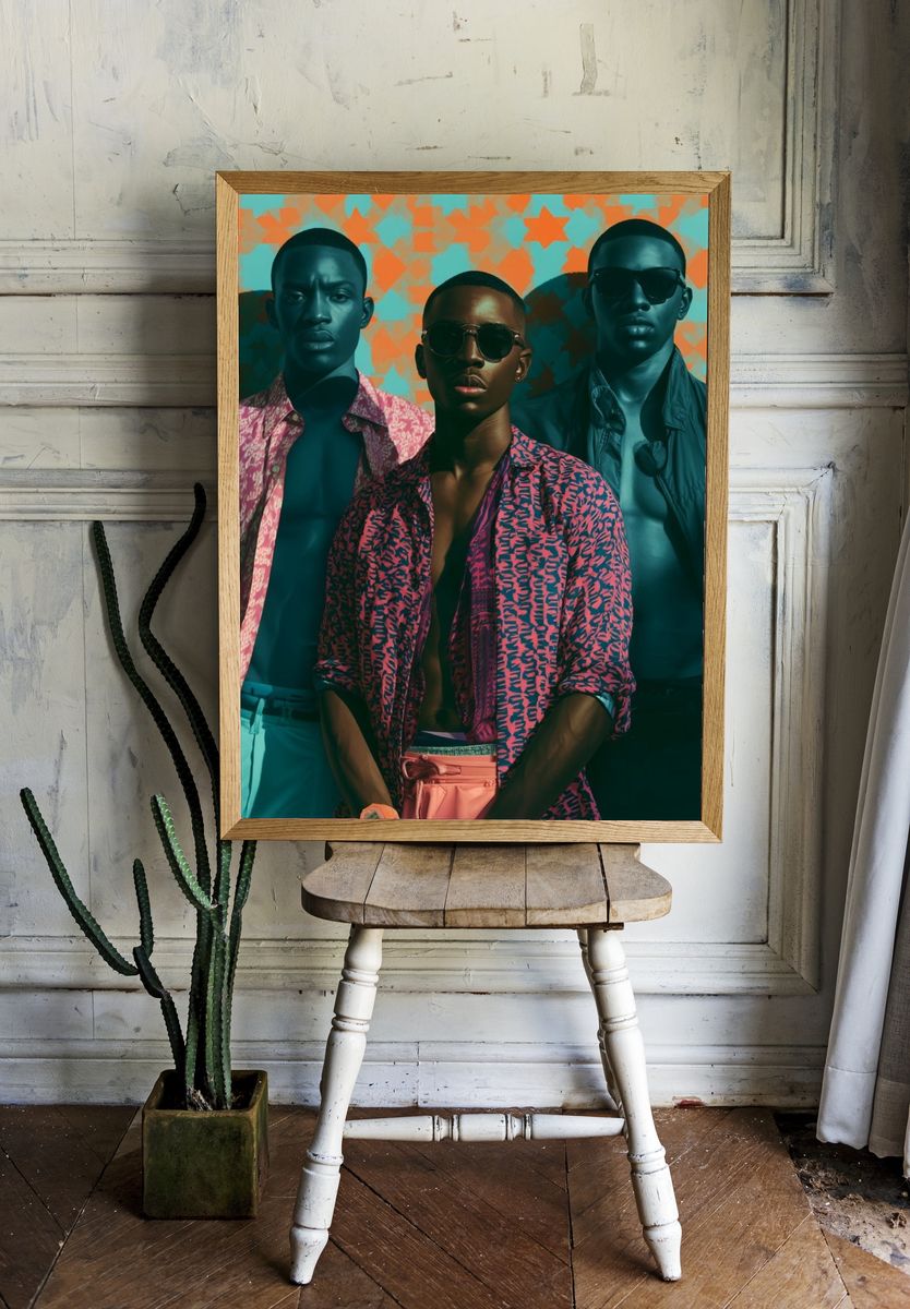 Bold Fashion Portrait Poster. room preview