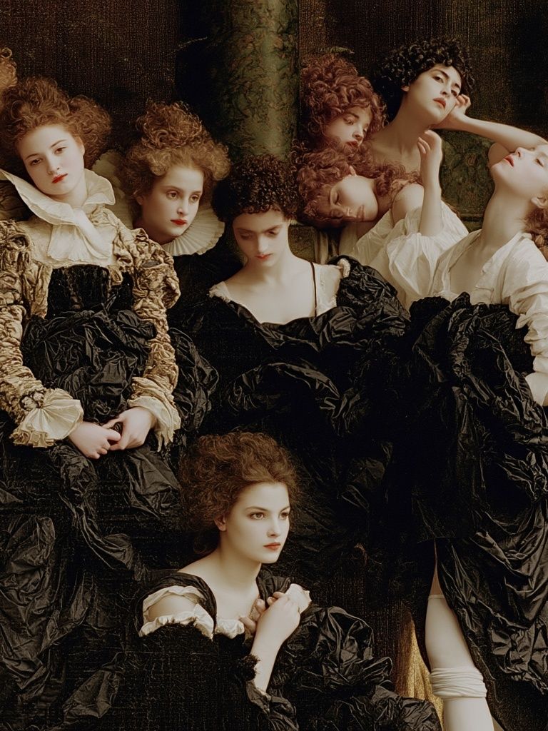 Baroque Fashion Portrait Poster. poster — fashion art