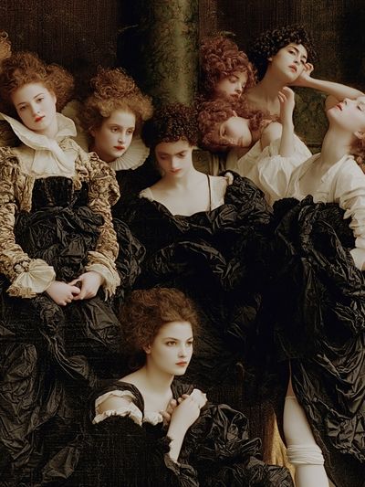 Baroque Fashion Portrait Poster.