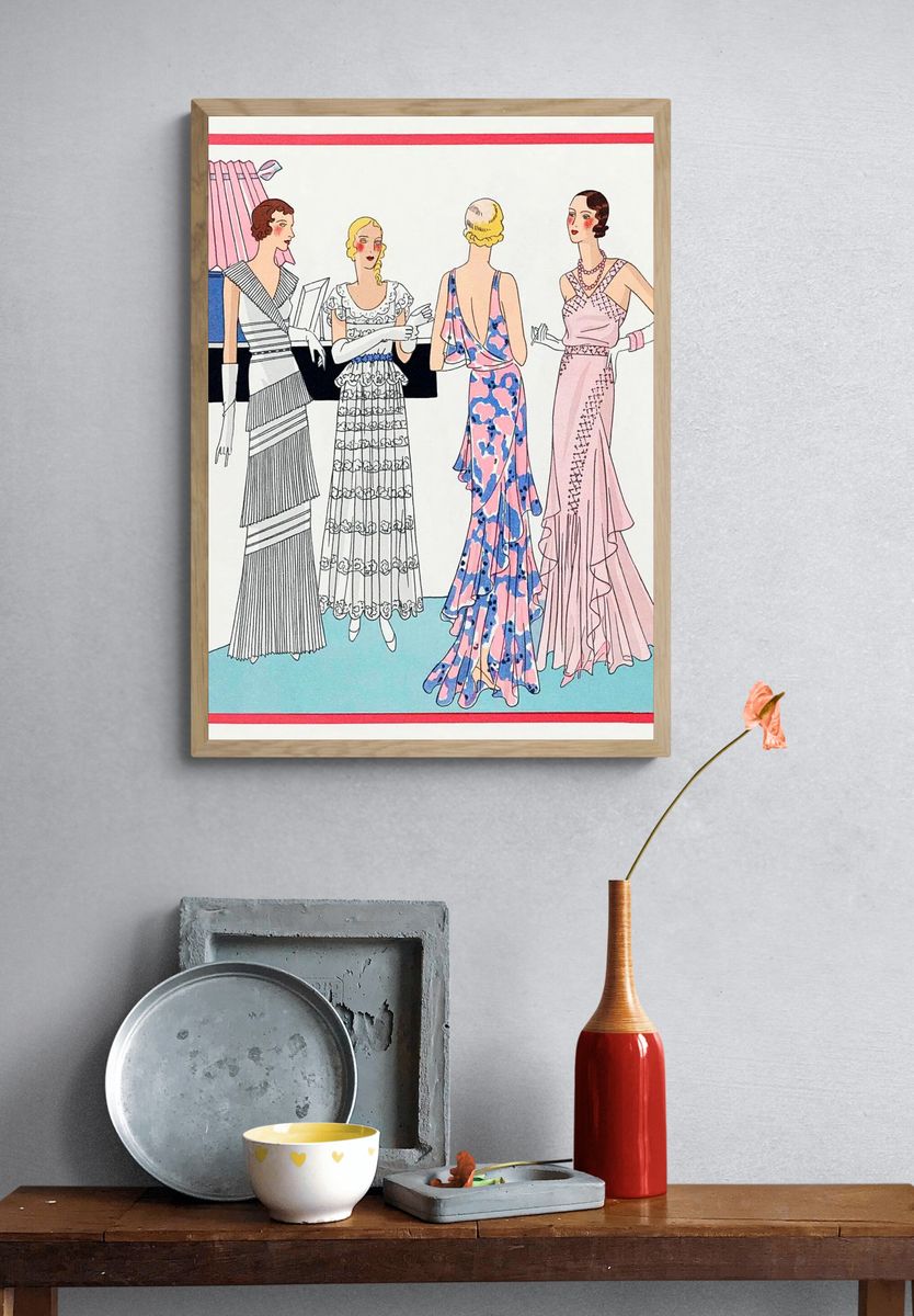 Four women interior (1931) fashion. — room view 3