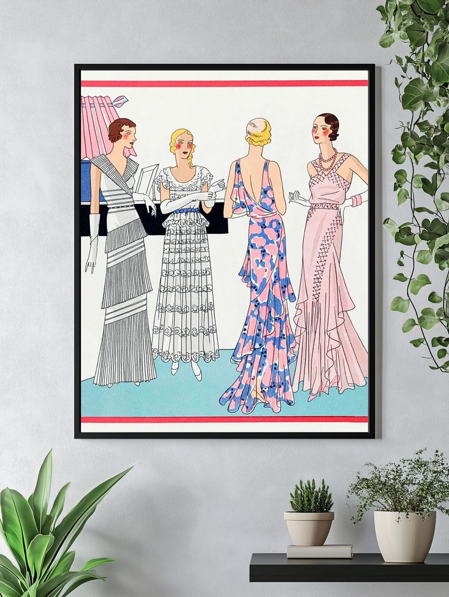Four women interior (1931) fashion. — room view 4