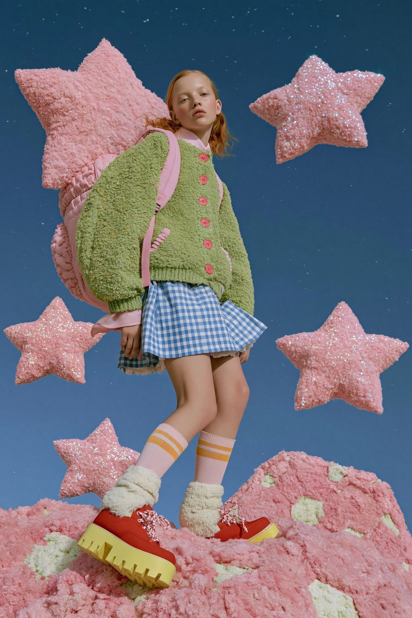 Dreamy Star Girl Fashion Poster. poster detail