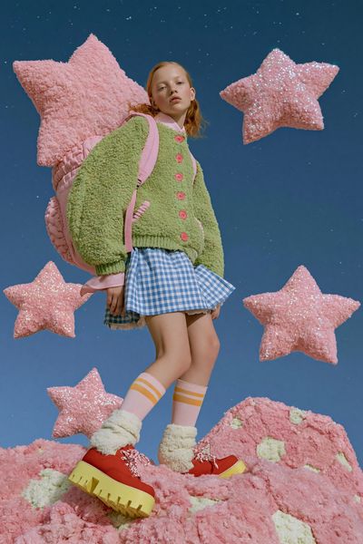 Dreamy Star Girl Fashion Poster.