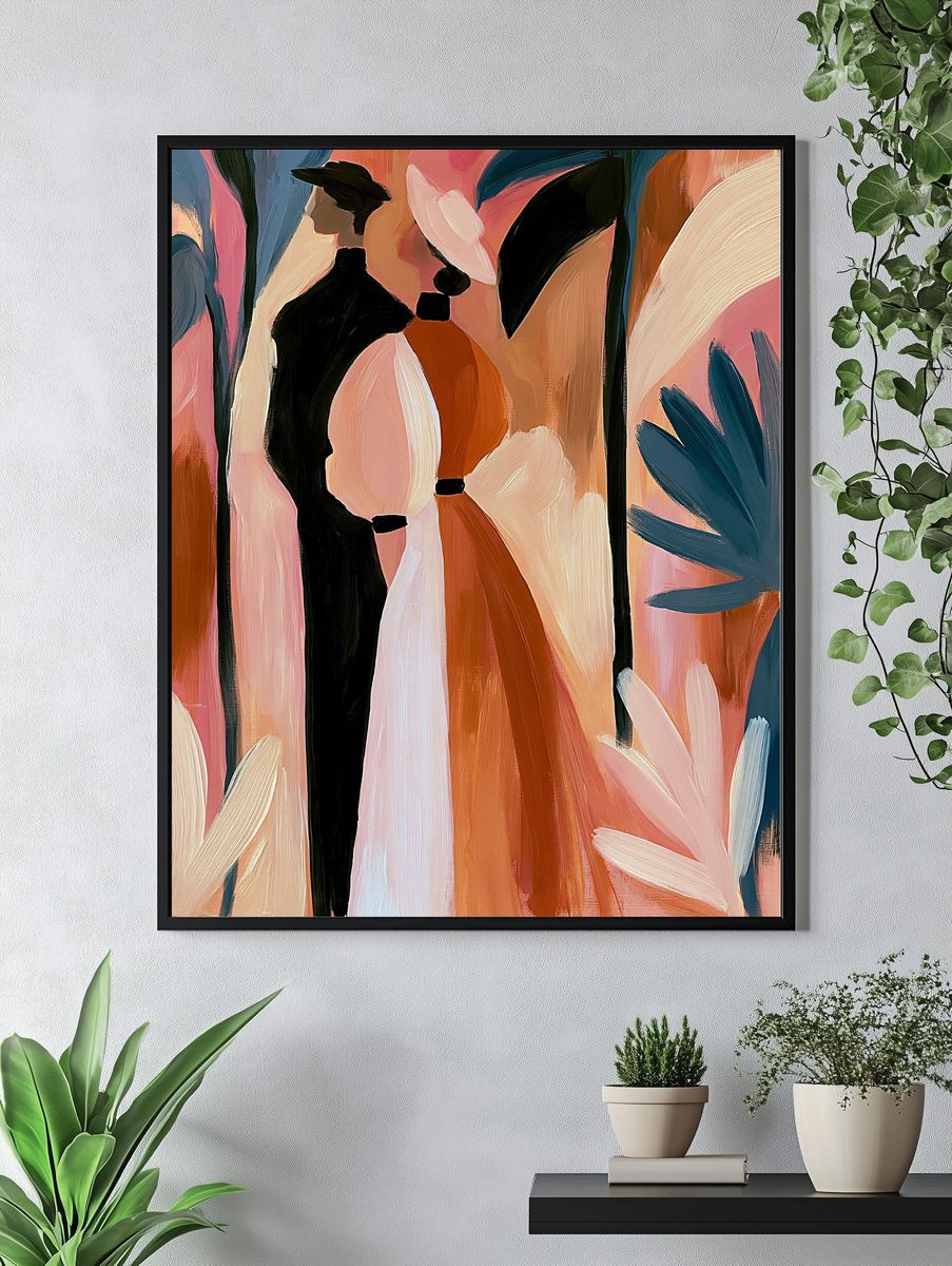 Abstract Fashion Silhouette Poster. — room view 4