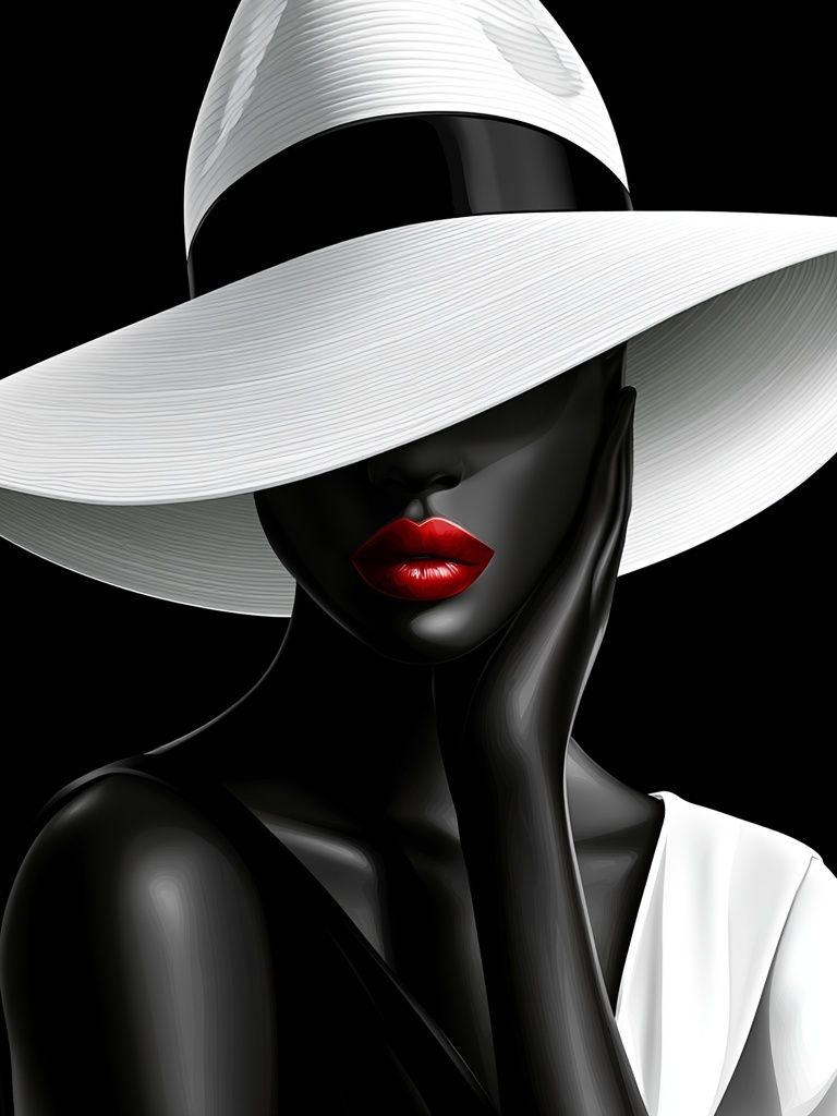 Elegant Fashion Portrait Poster. poster — fashion art