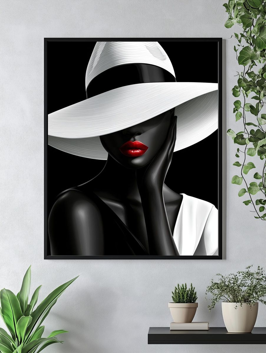 Elegant Fashion Portrait Poster. — room view 4
