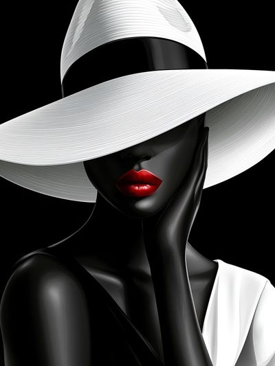 Elegant Fashion Portrait Poster. poster