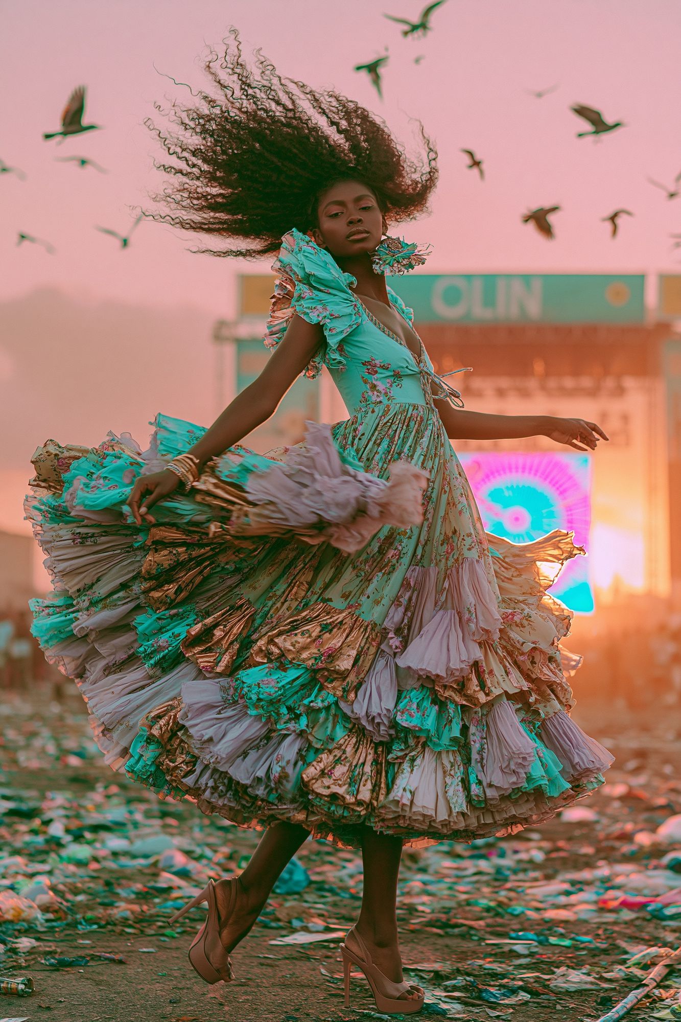 Fashion Runway Portrait Poster. poster — fashion art