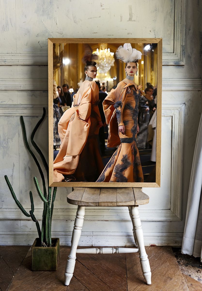 Haute Couture Runway Fashion Poster. — room view 1
