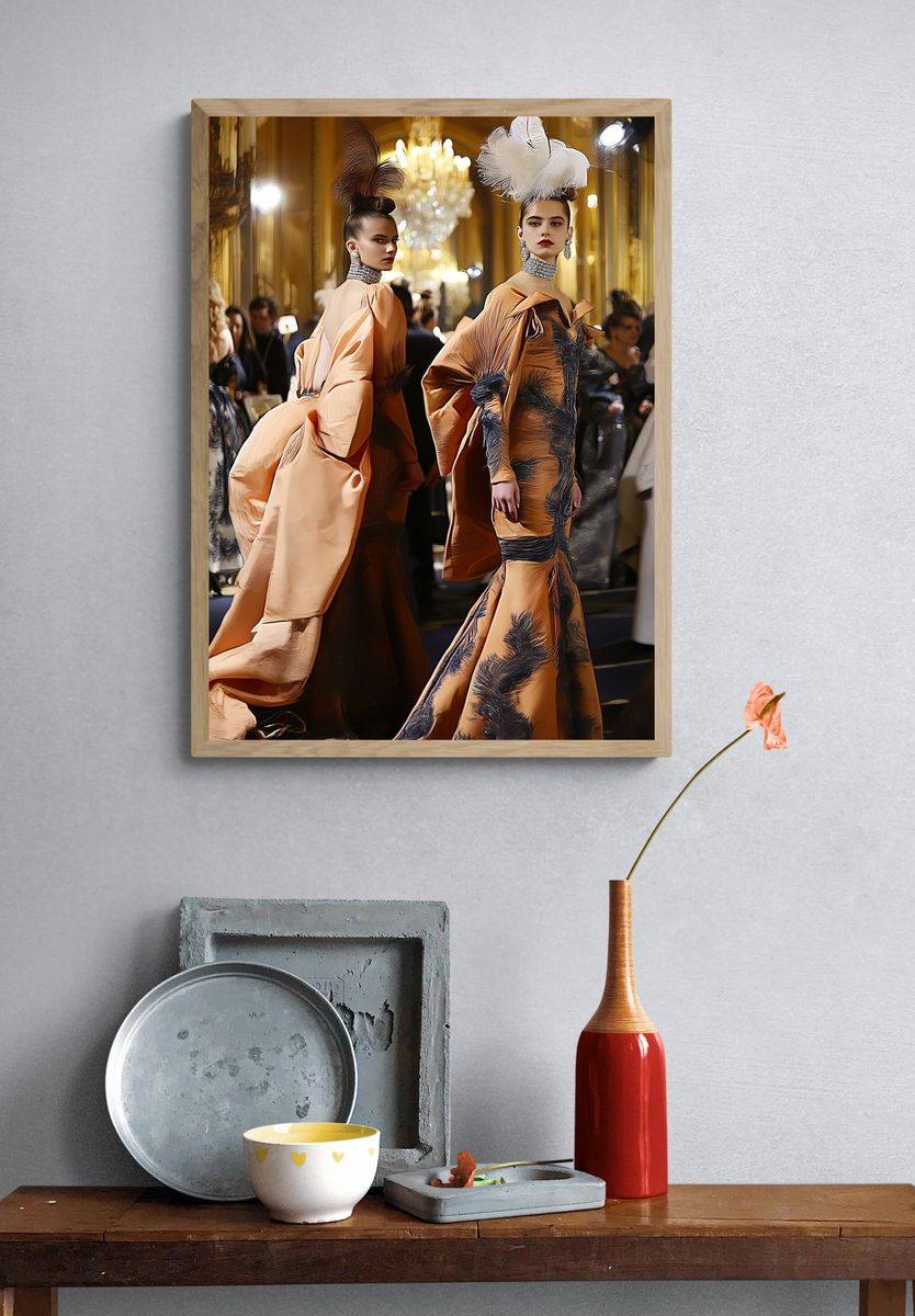 Haute Couture Runway Fashion Poster. — room view 3