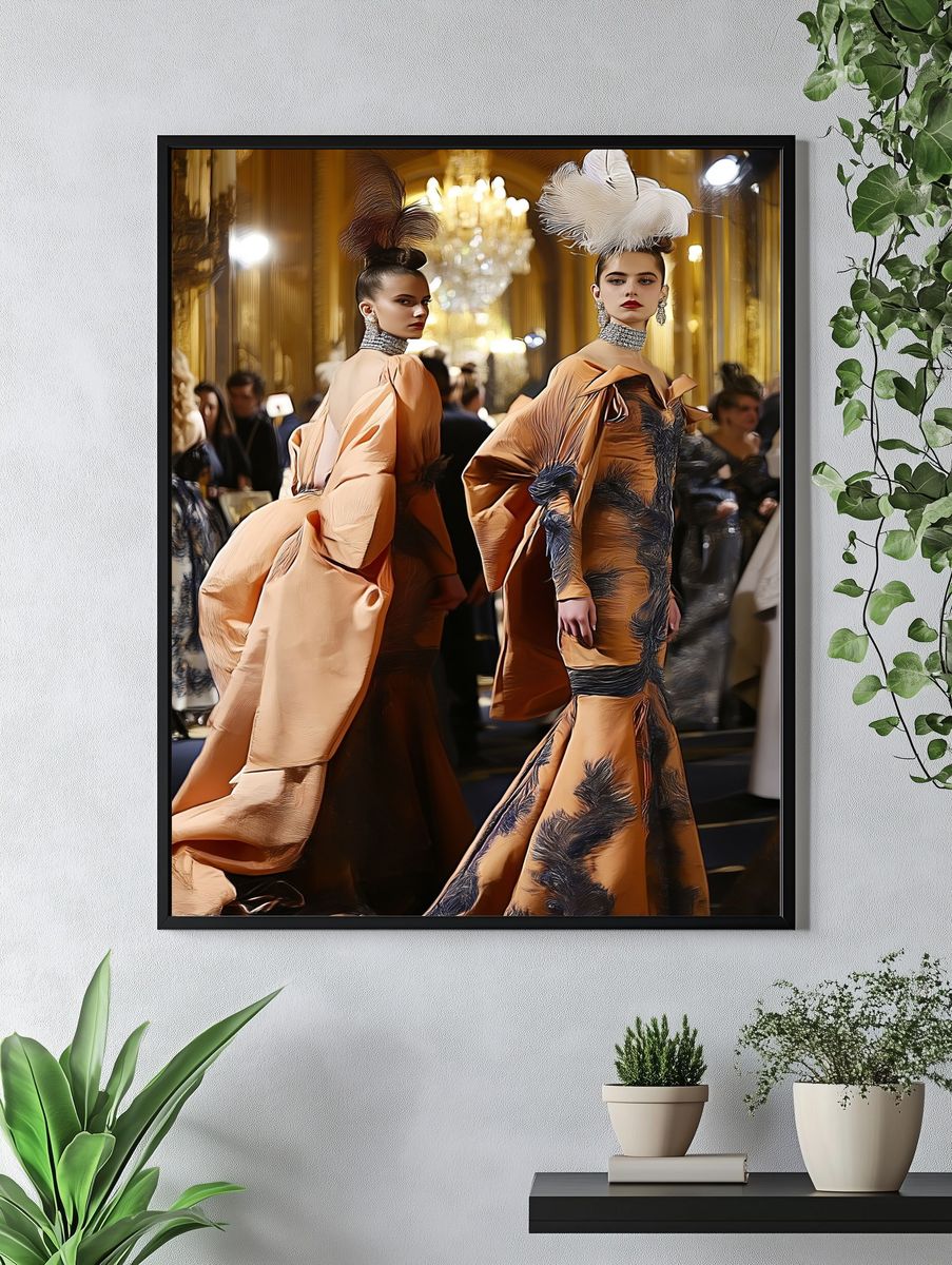 Haute Couture Runway Fashion Poster. — room view 4