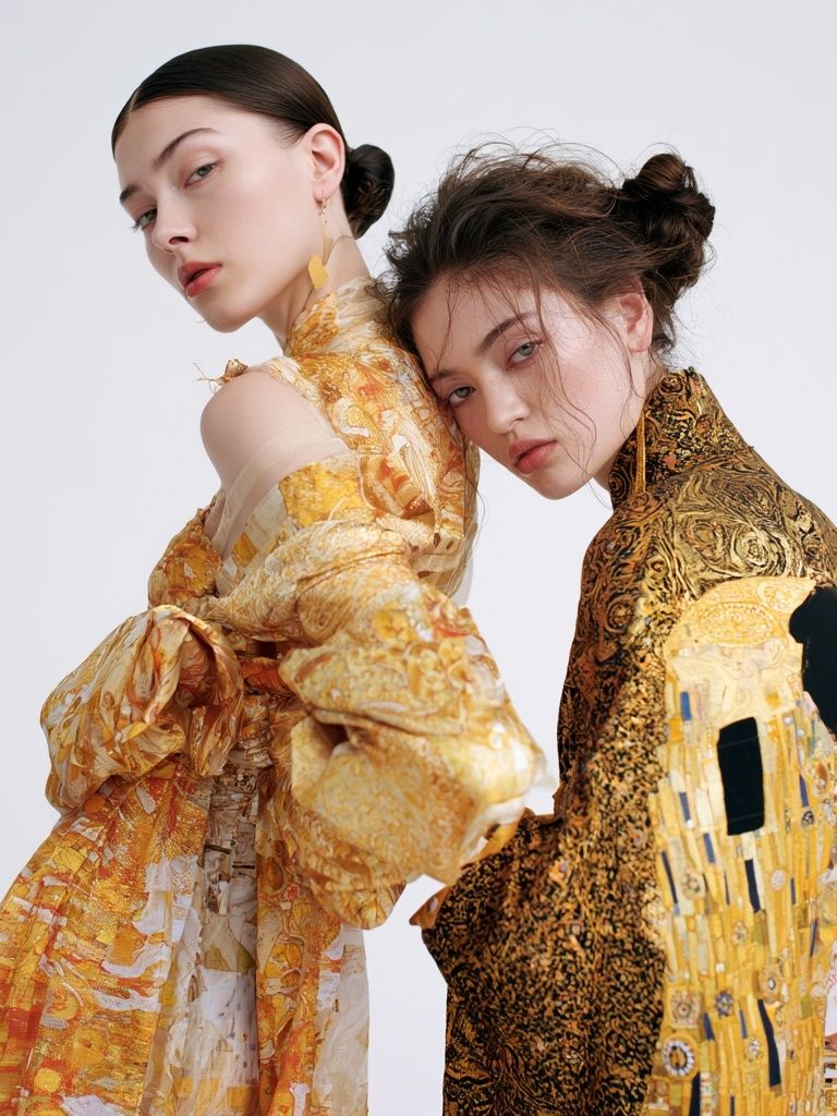 Avant-Garde Fashion Portrait Poster. poster detail