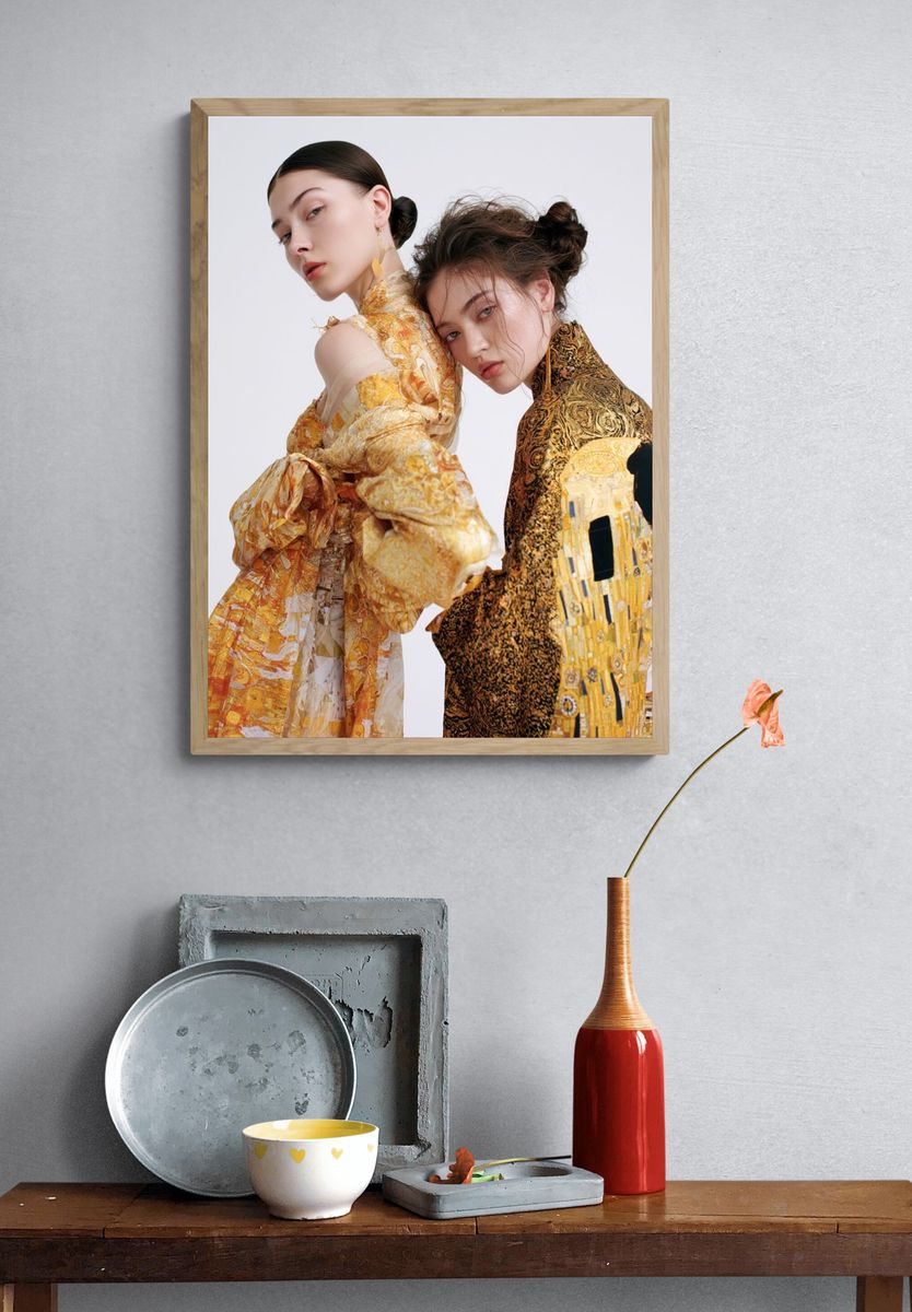 Avant-Garde Fashion Portrait Poster. — room view 3
