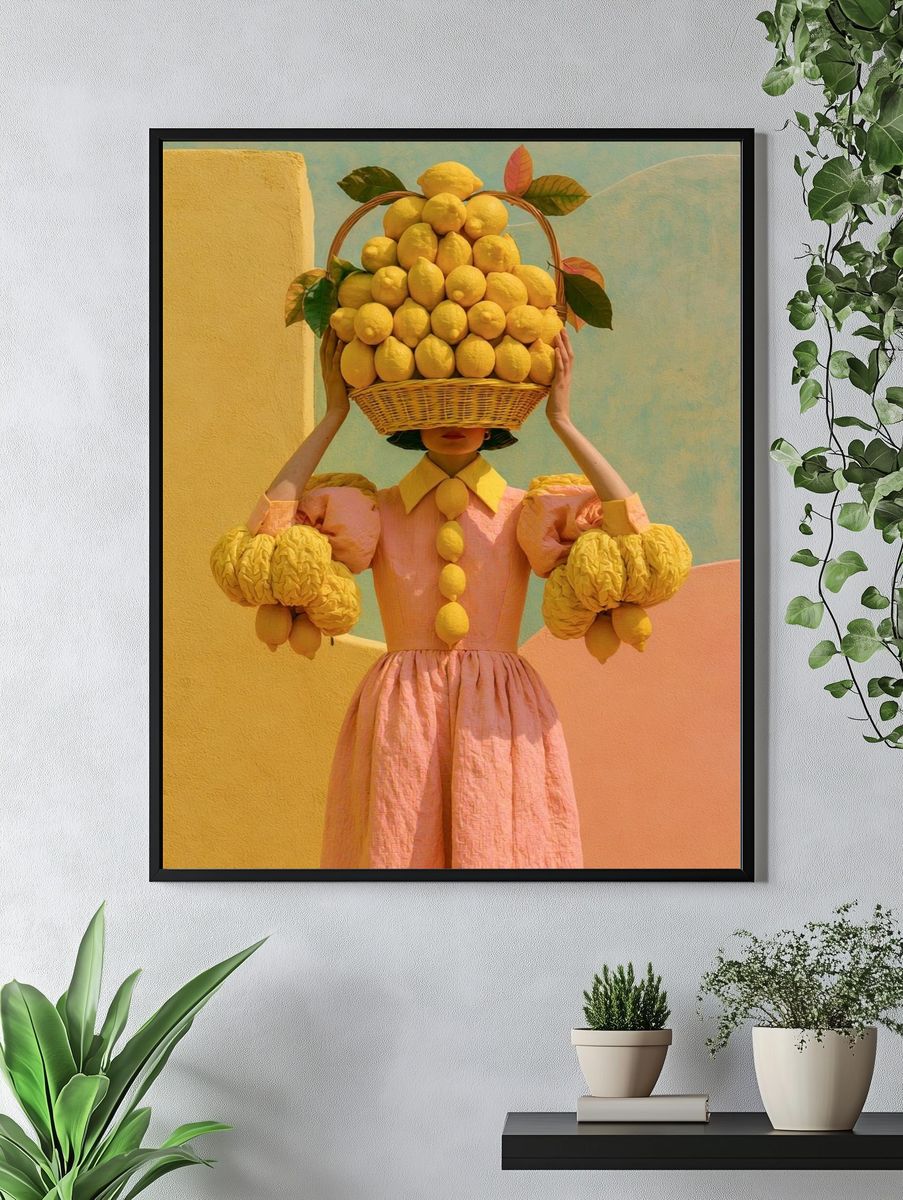 Lemon Basket Fashion Poster. — room view 4