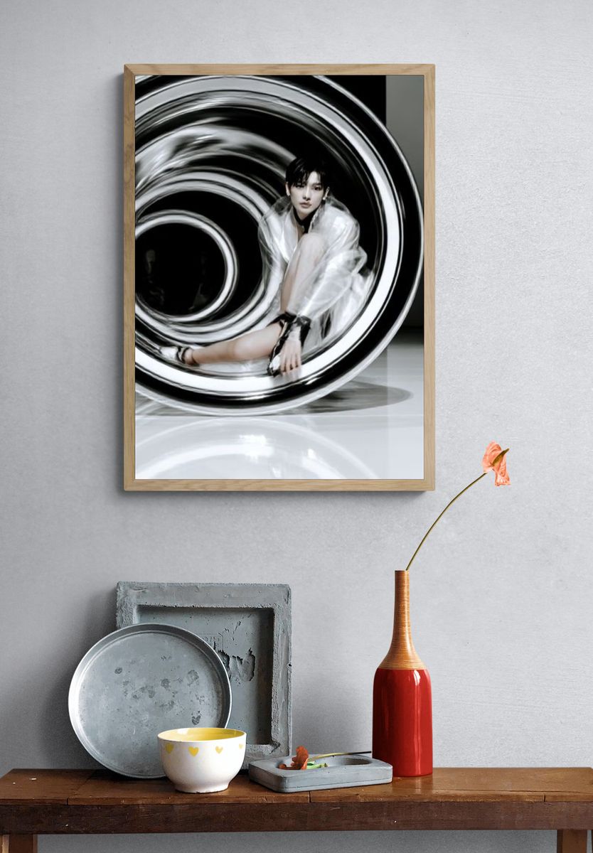 Surreal Fashion Portrait Poster. — room view 3