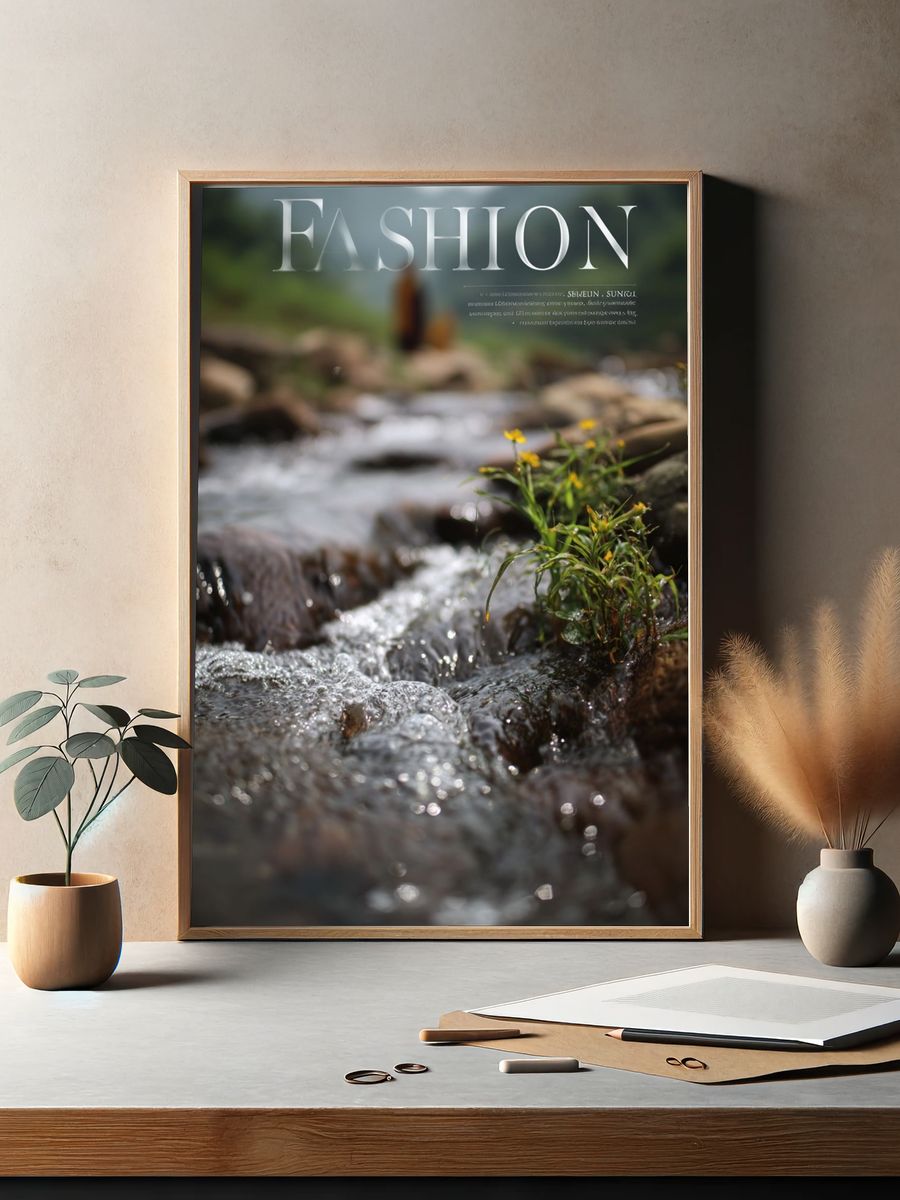 Fashion River Scene Poster. — room view 2