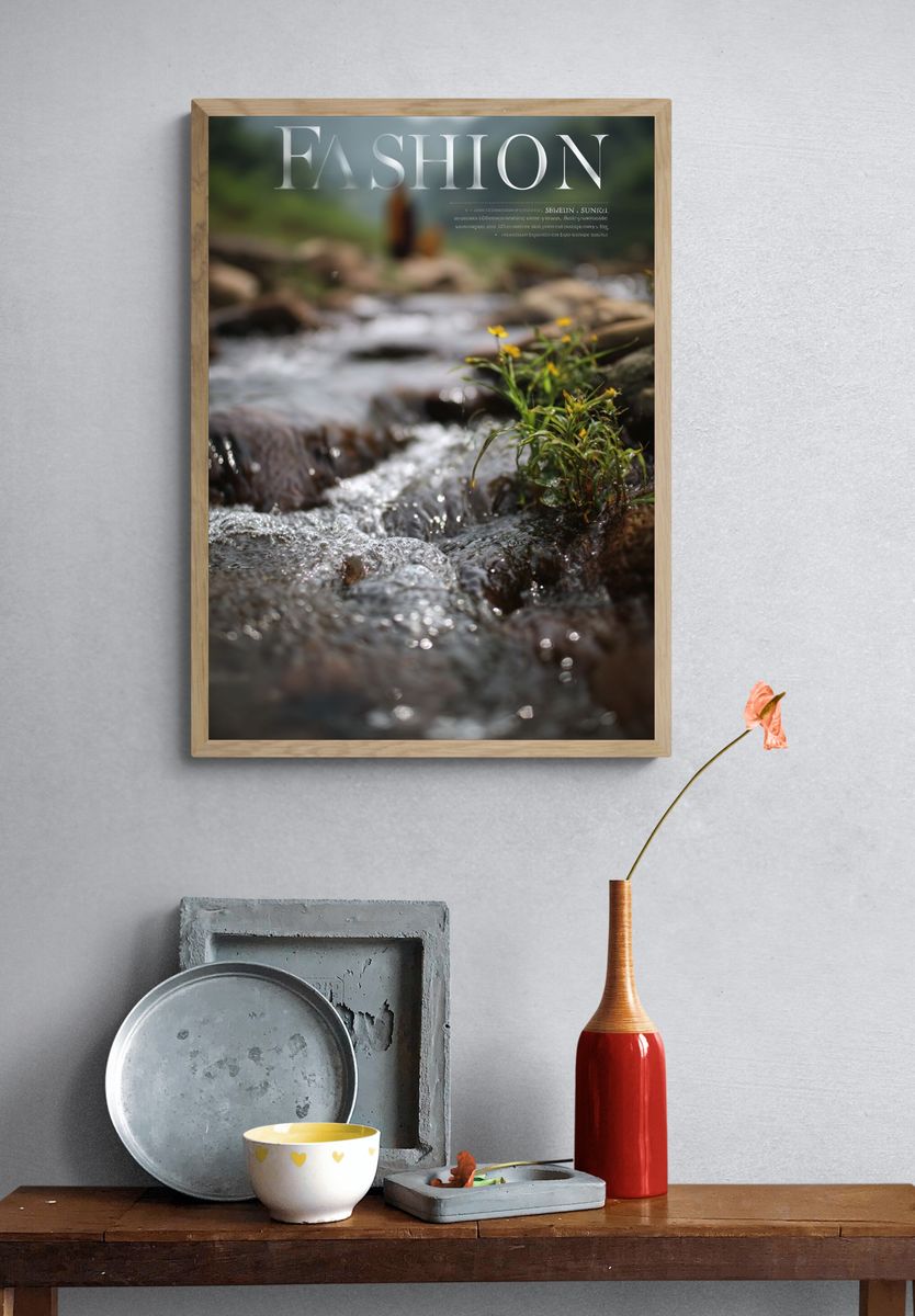 Fashion River Scene Poster. — room view 3