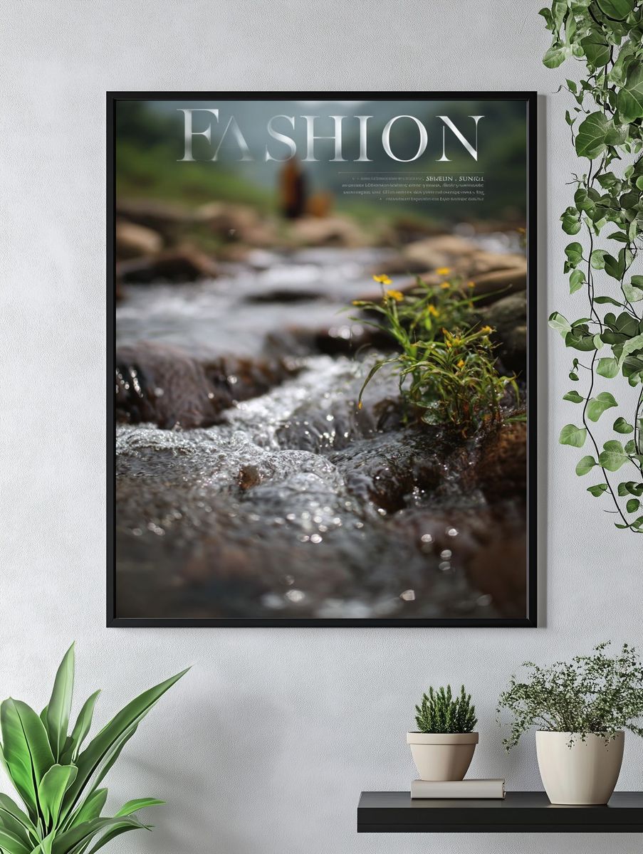 Fashion River Scene Poster. — room view 4