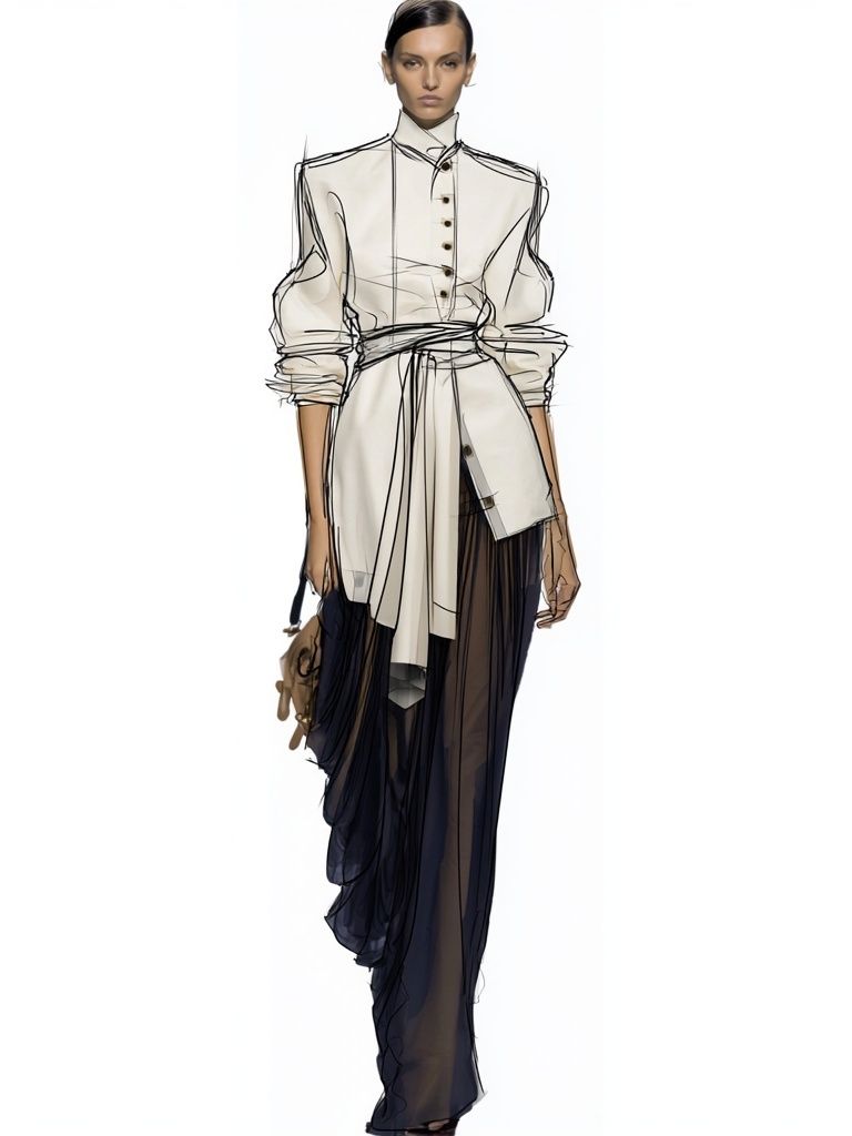 Fashion Runway Sketch Poster. poster detail