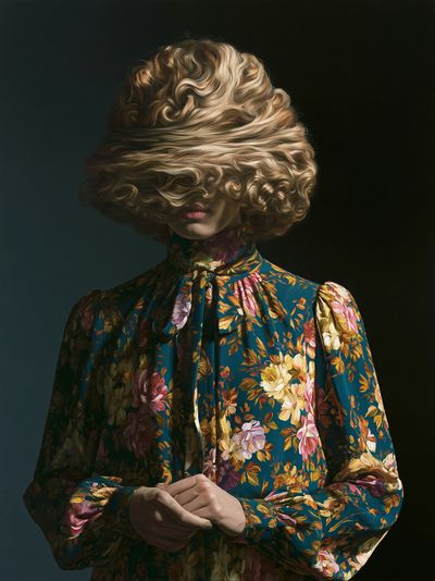 Floral Portrait Fashion Poster.