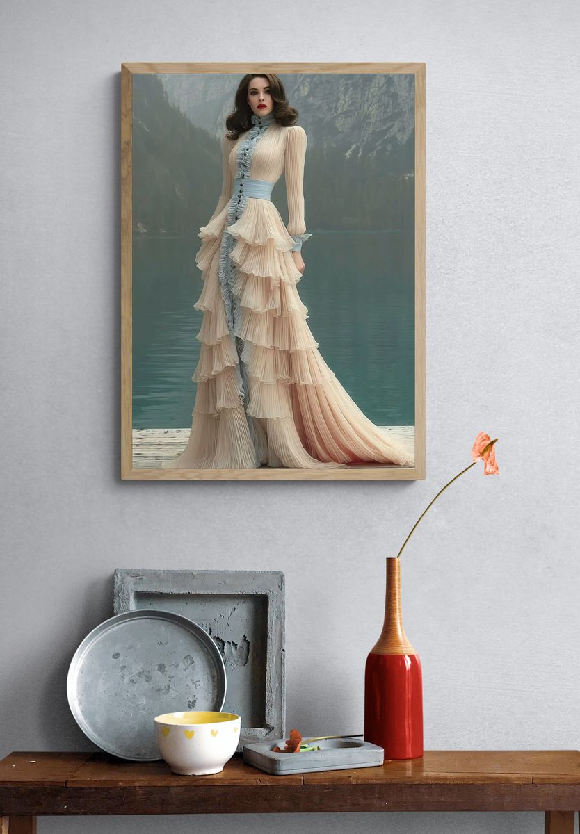 Elegant Fashion Portrait Poster. — room view 3