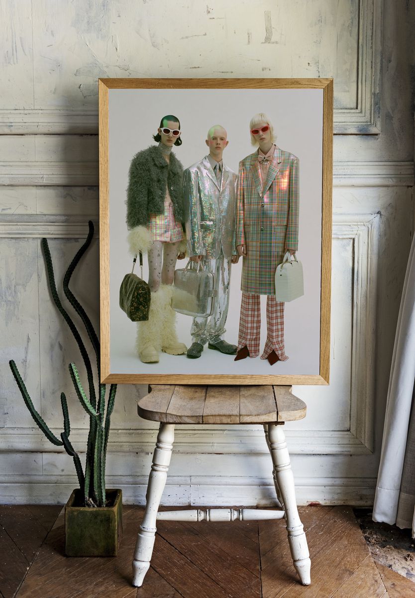 Avant-Garde Fashion Trio Poster. room preview