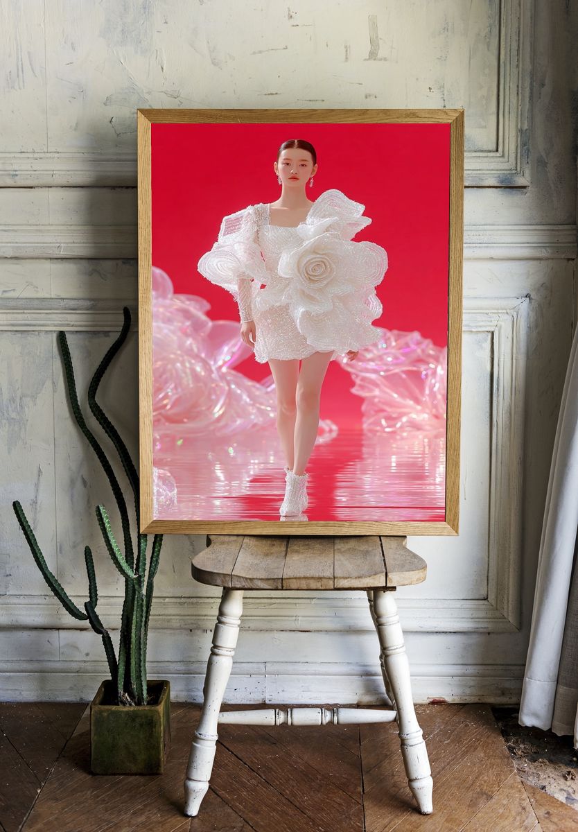 Avant-Garde Fashion Runway Poster. — room view 1
