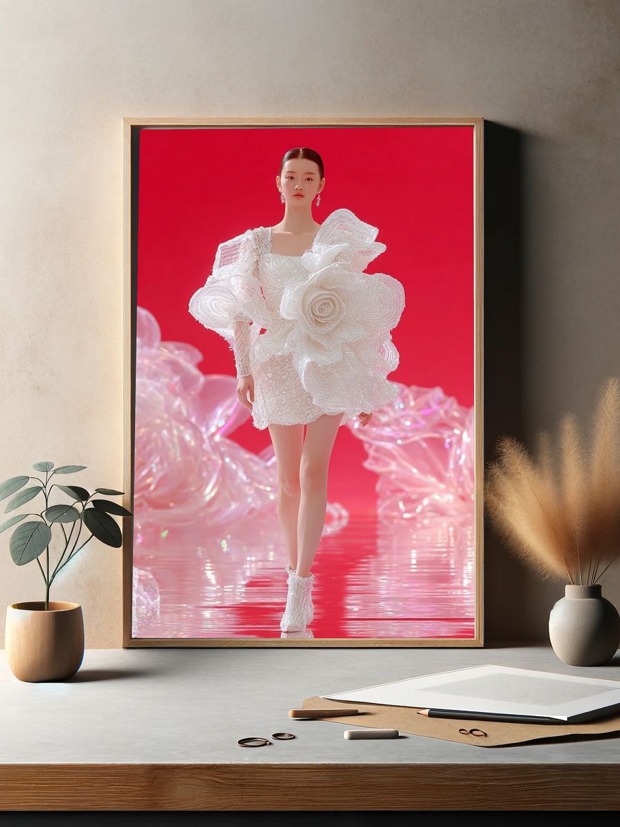 Avant-Garde Fashion Runway Poster. — room view 2