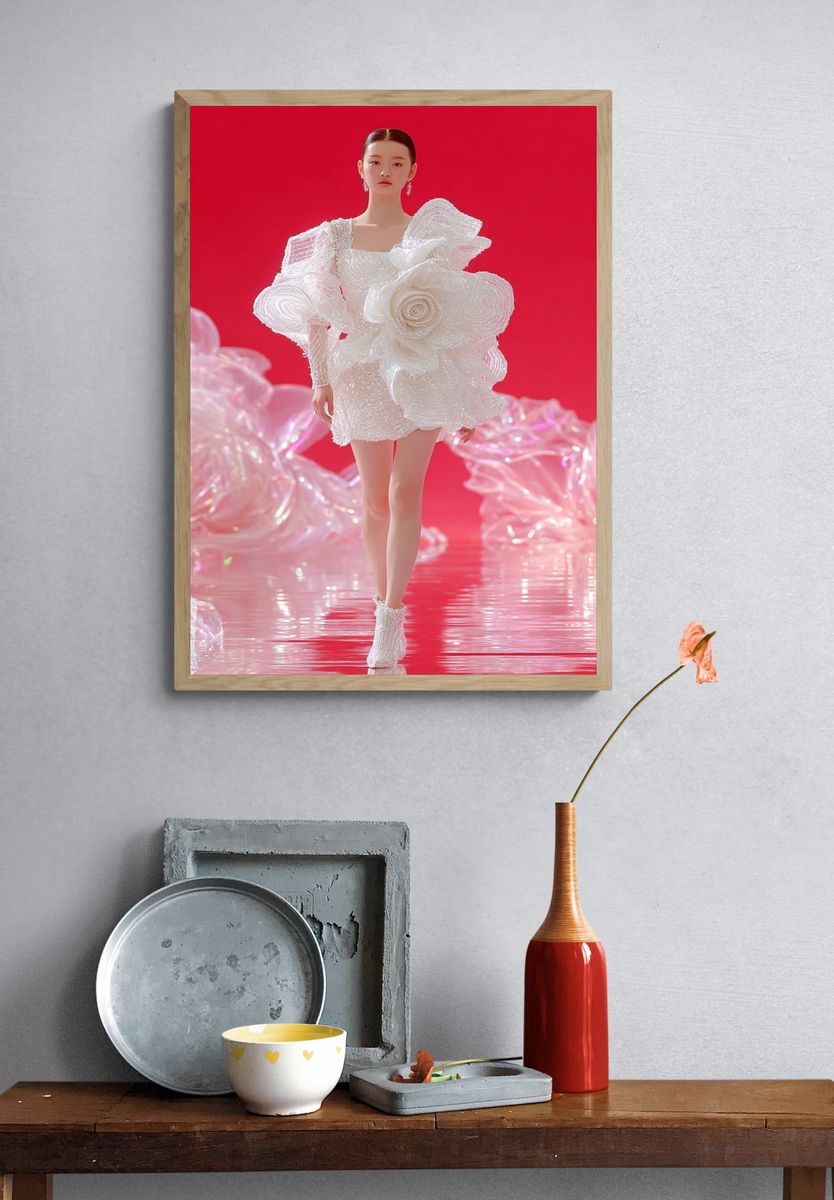 Avant-Garde Fashion Runway Poster. — room view 3