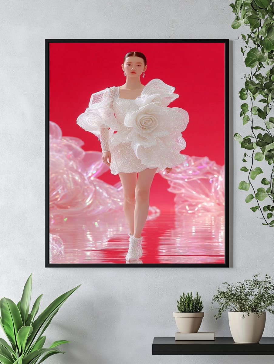 Avant-Garde Fashion Runway Poster. — room view 4